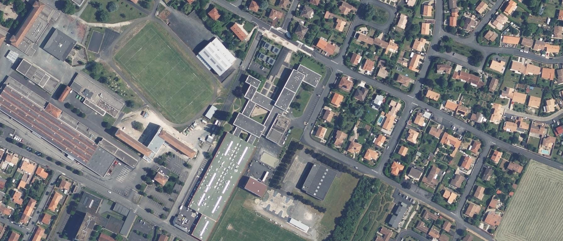 Vue aérienne de Lycée professionnel G. Barré