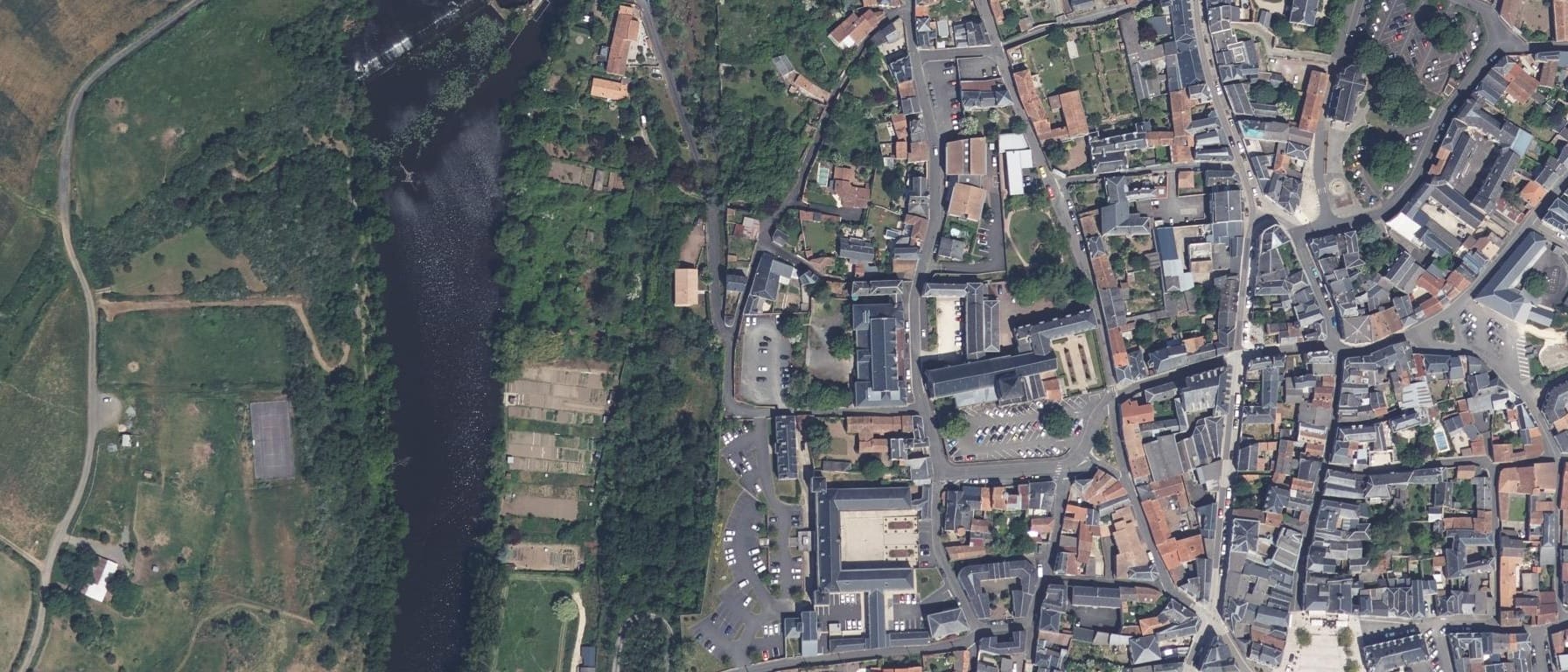 Vue aérienne de IFSI du CH Nord Deux-Sèvres Thouars