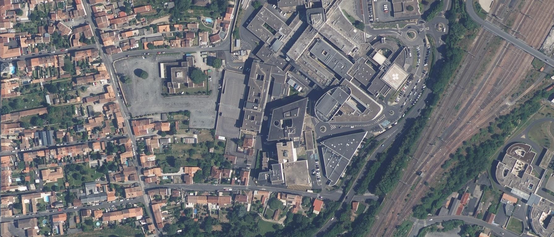 Vue aérienne de IFSI CH Niort
