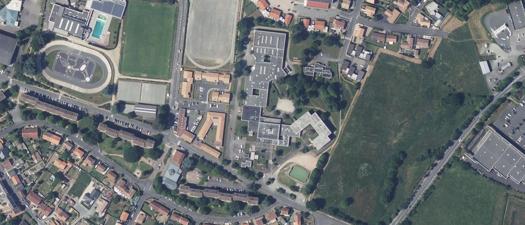 Vue aérienne de Lycée professionnel Leonard De Vinci