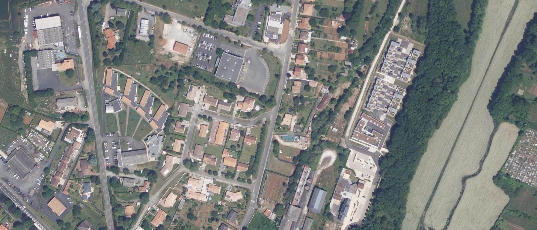 Vue aérienne de Centre de Formation d'Apprentis Agricole