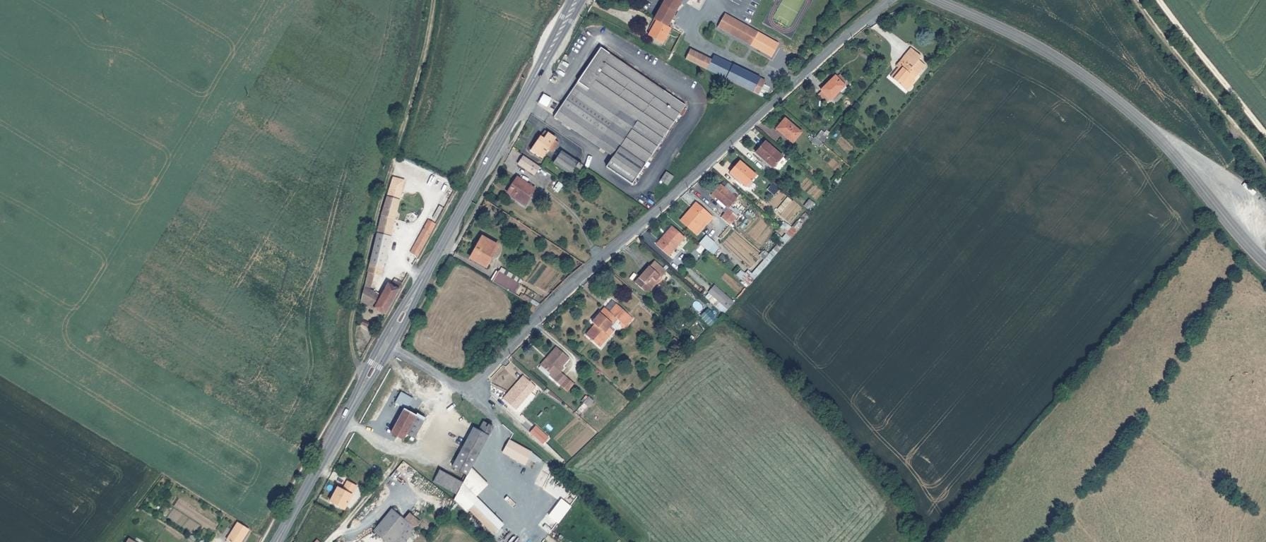 Vue aérienne de MFR CFA de Brioux-sur-Boutonne