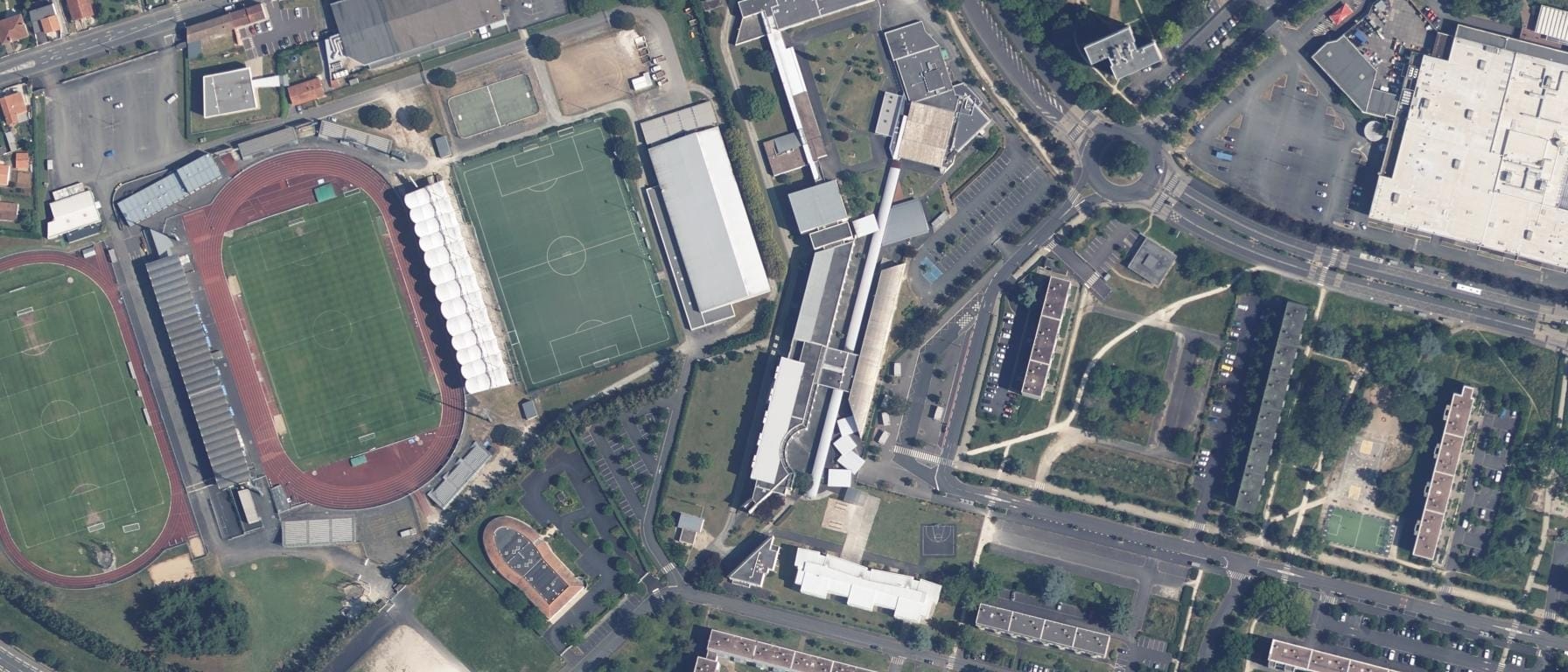 Vue aérienne de Lycée de la Venise Verte