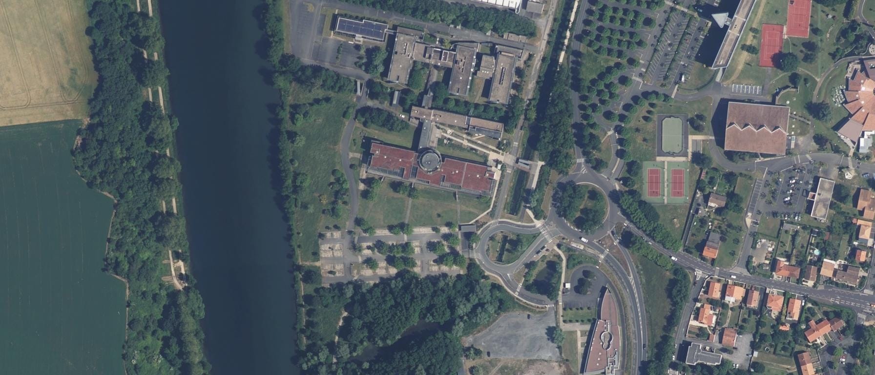 Vue aérienne de Université de Poitiers (Site de Niort)