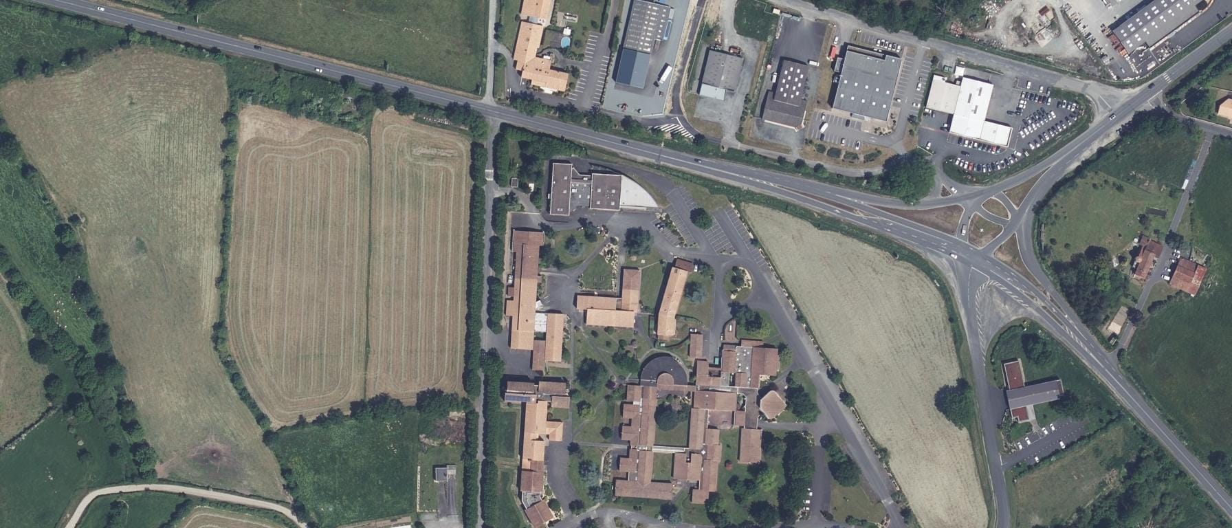 Vue aérienne de CFPPA de Bressuire