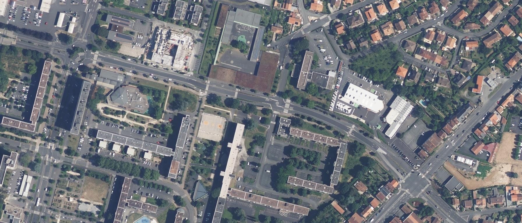 Vue aérienne de ISFAC - Niort