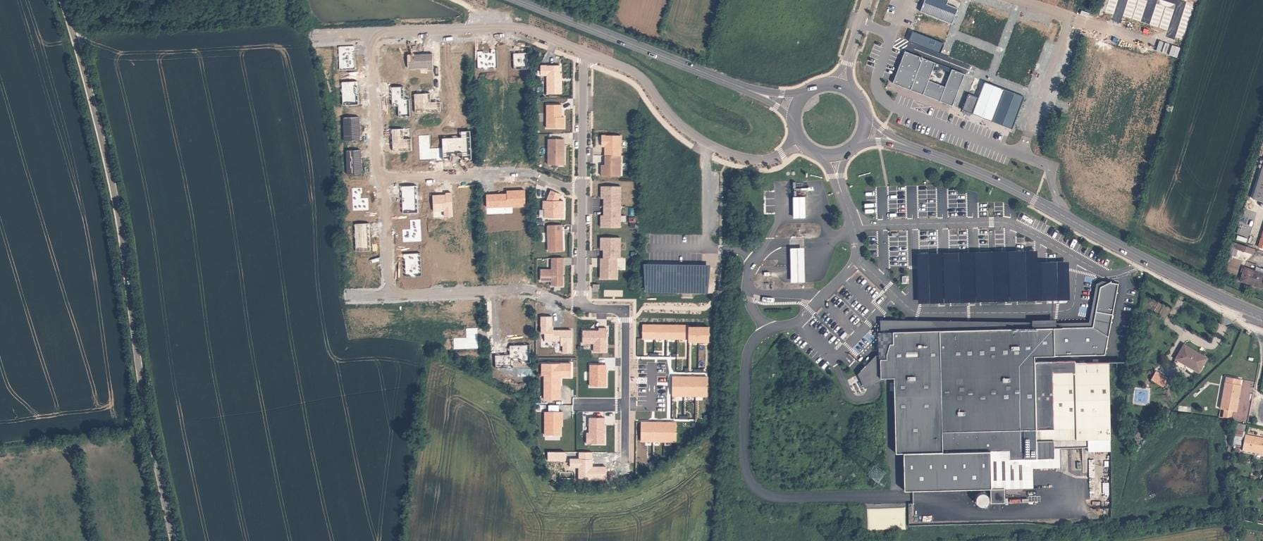 Vue aérienne de Les Formations du Marais