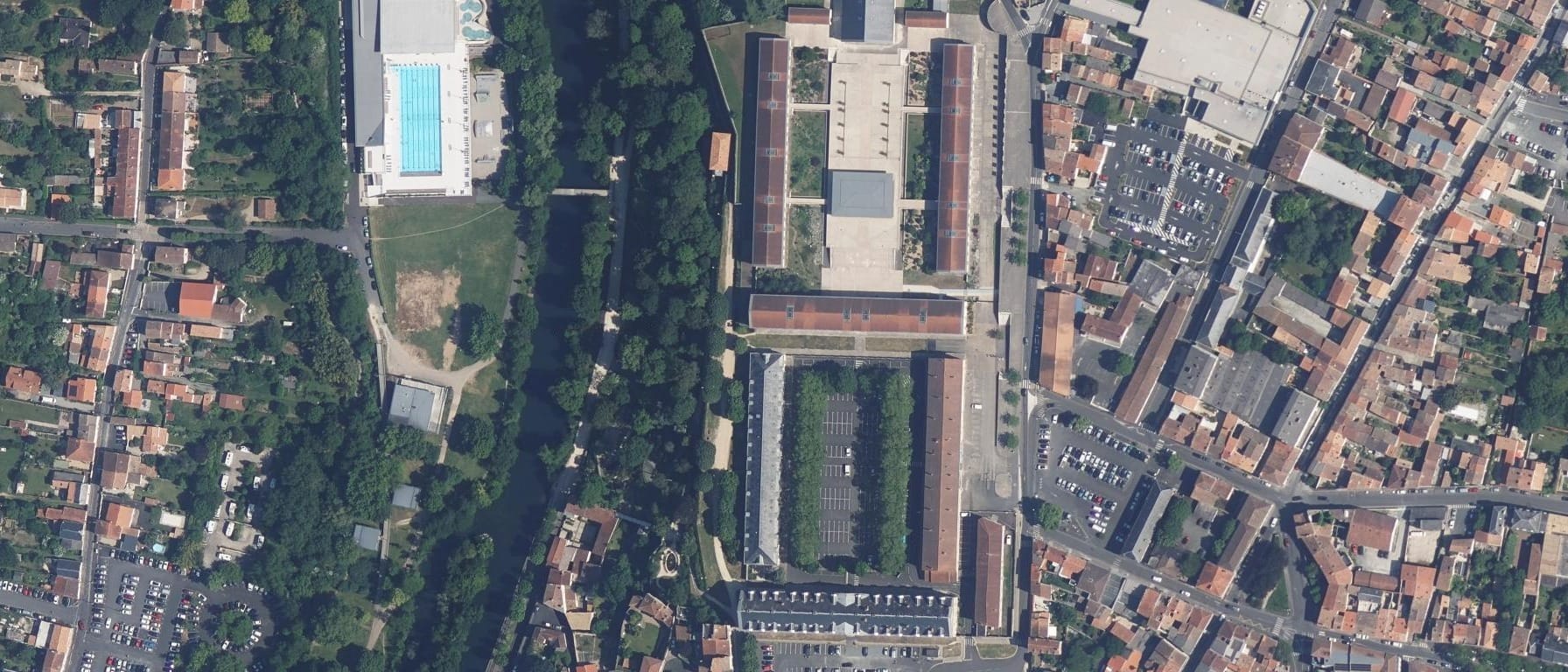 Vue aérienne de Facultés libres de l'ouest UCO - Niort