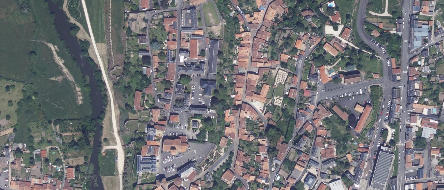 Vue aérienne de CMA Formation Parthenay