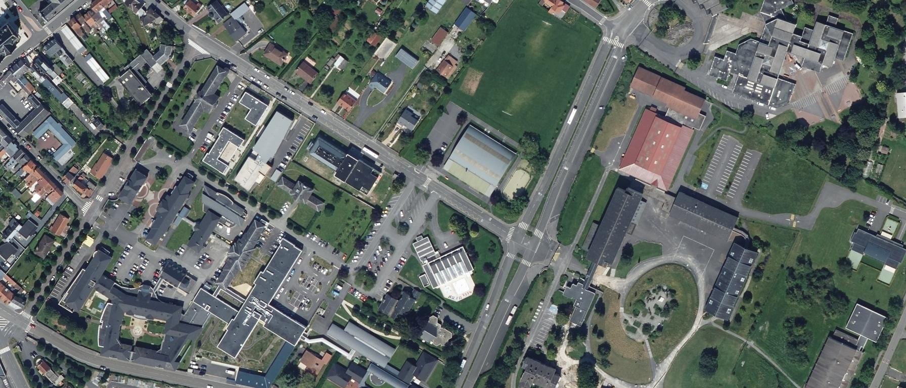 Vue aérienne de Lycée Lamarck