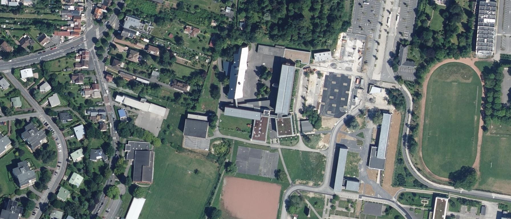 Vue aérienne de Lycée des Métiers Édouard Gand