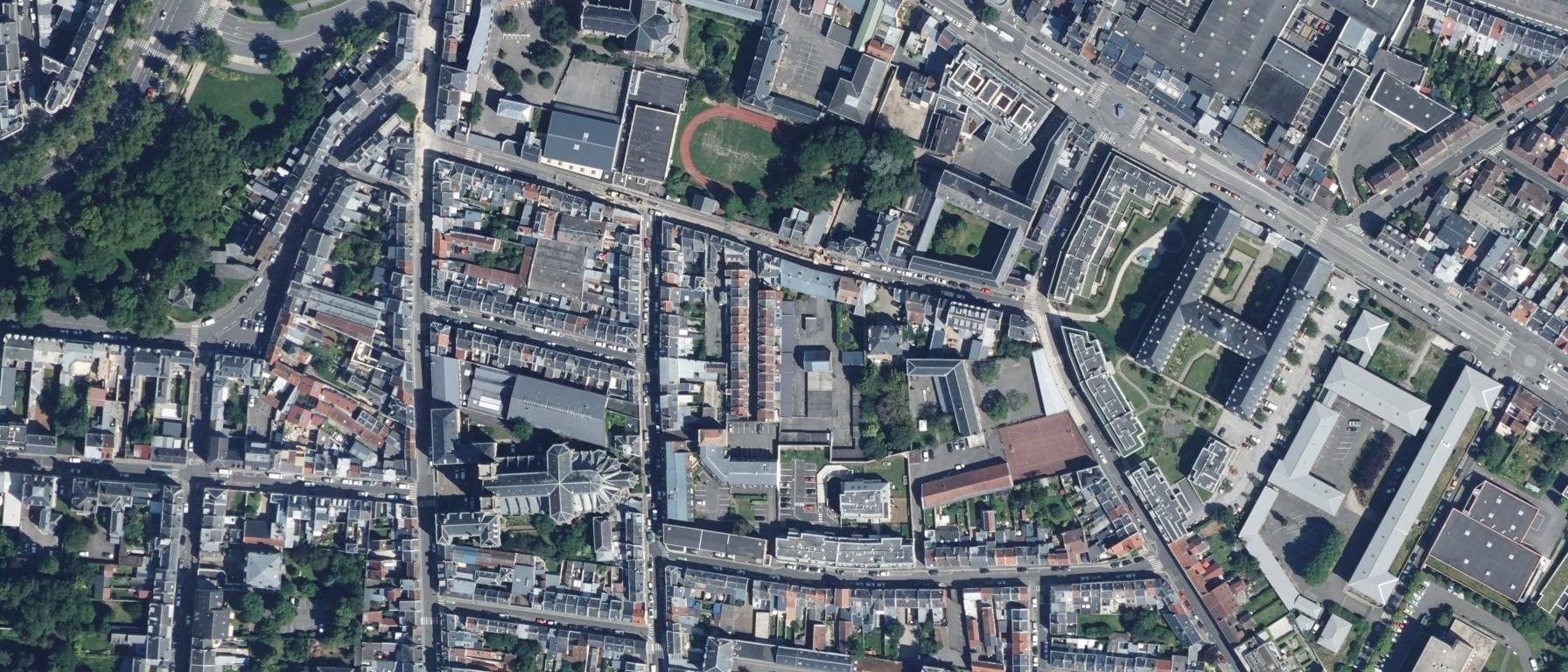 Vue aérienne de Lycée Sainte Famille