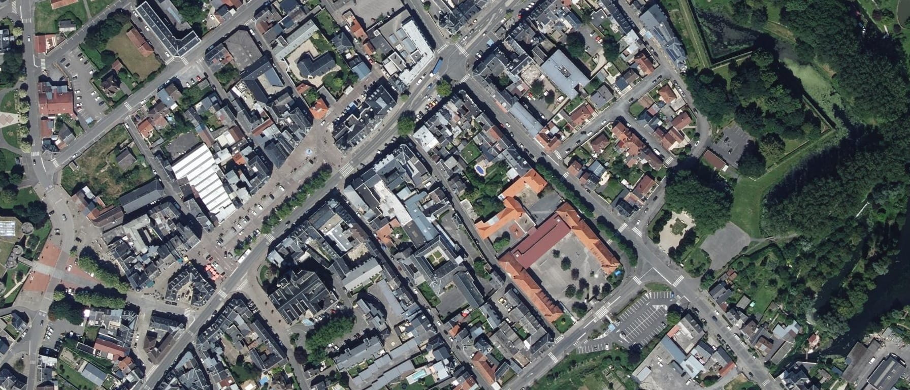 Vue aérienne de Lycée Sacre Coeur