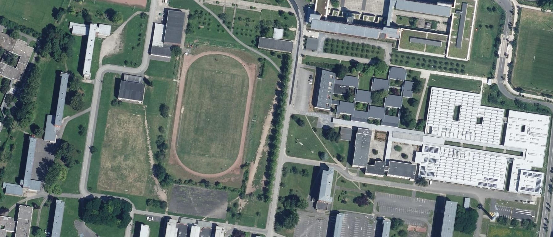 Vue aérienne de Lycée Edouard Branly