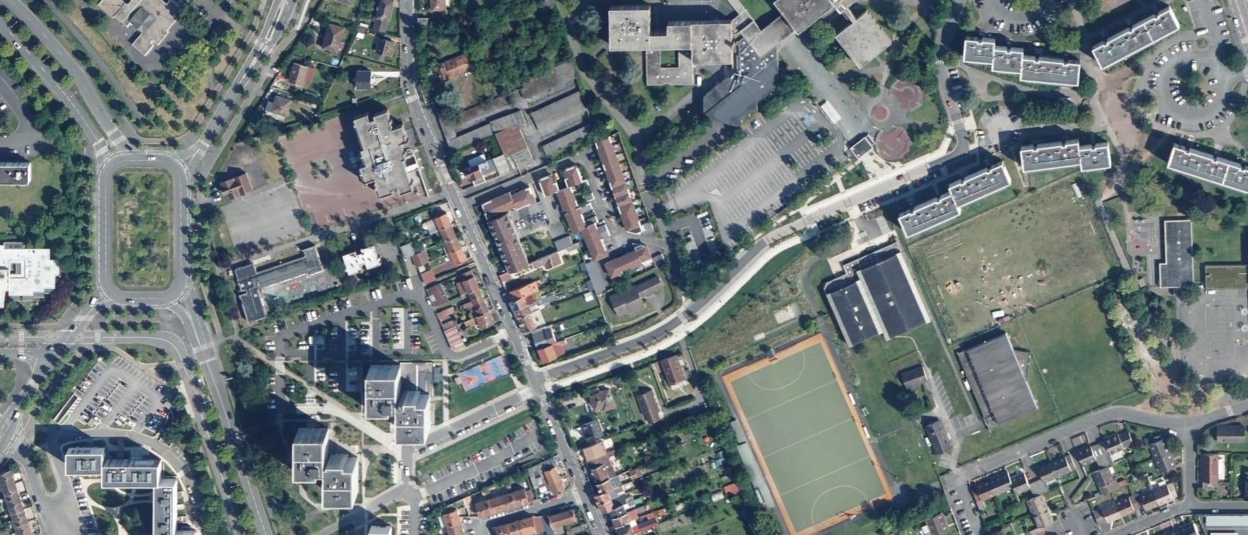 Vue aérienne de Lycée Jean- Baptiste Delambre