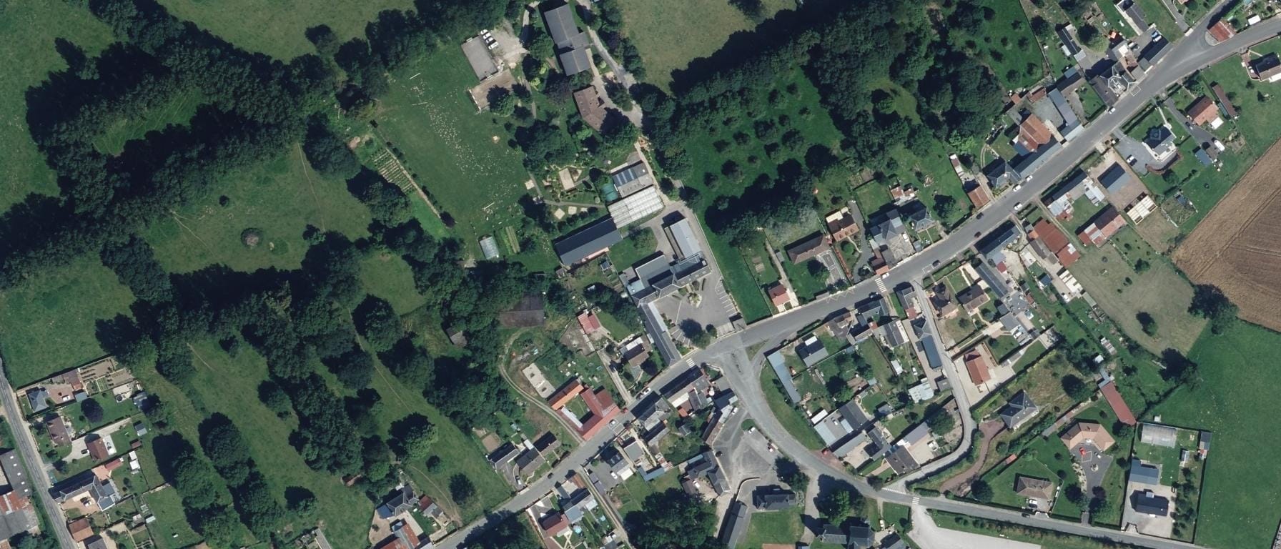 Vue aérienne de MFR du Vimeu Yzengremer