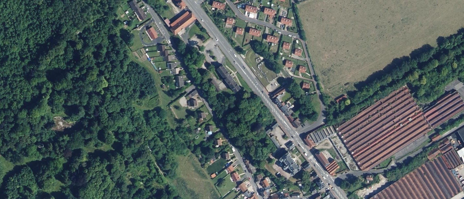 Vue aérienne de MFR de Flixecourt