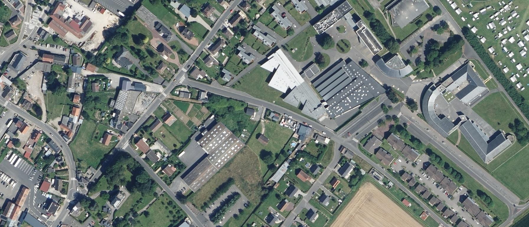 Vue aérienne de Lycée du Vimeu
