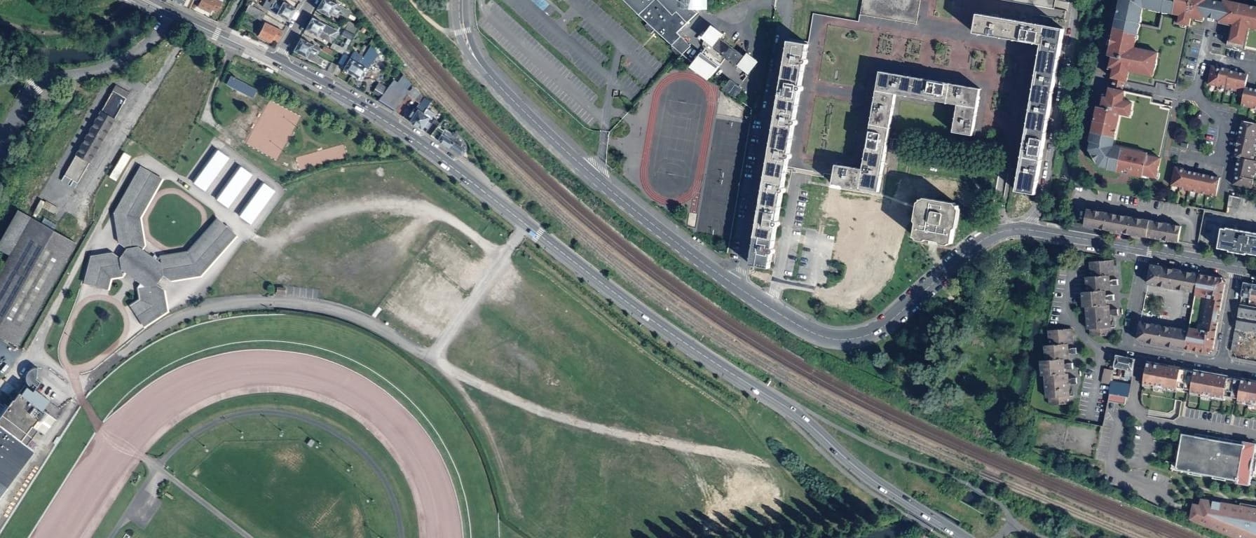 Vue aérienne de Lycée La Hotoie