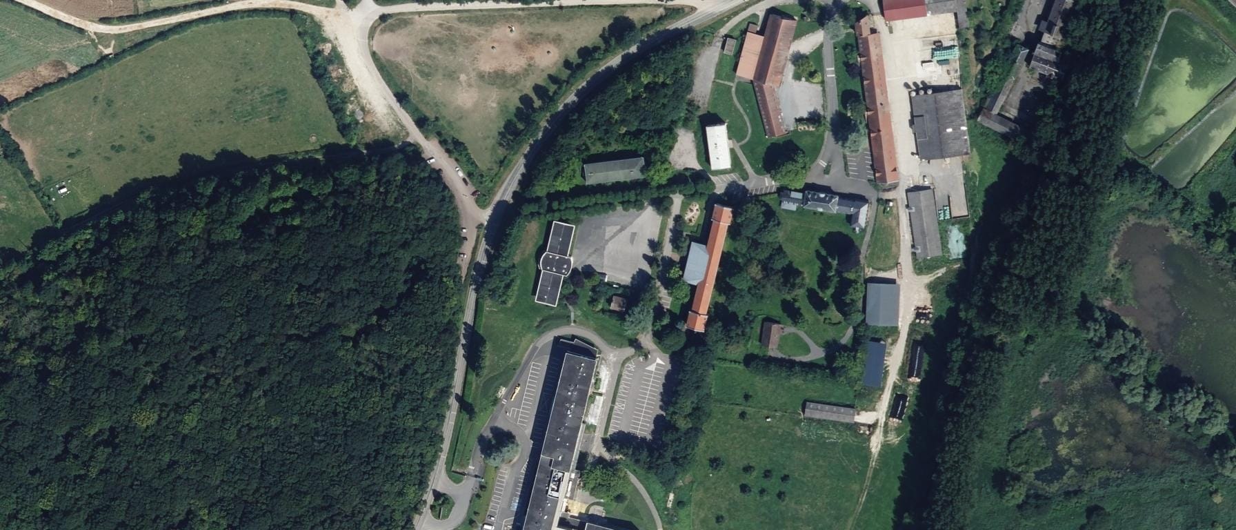 Vue aérienne de CFA agricole public des Hauts-de-France