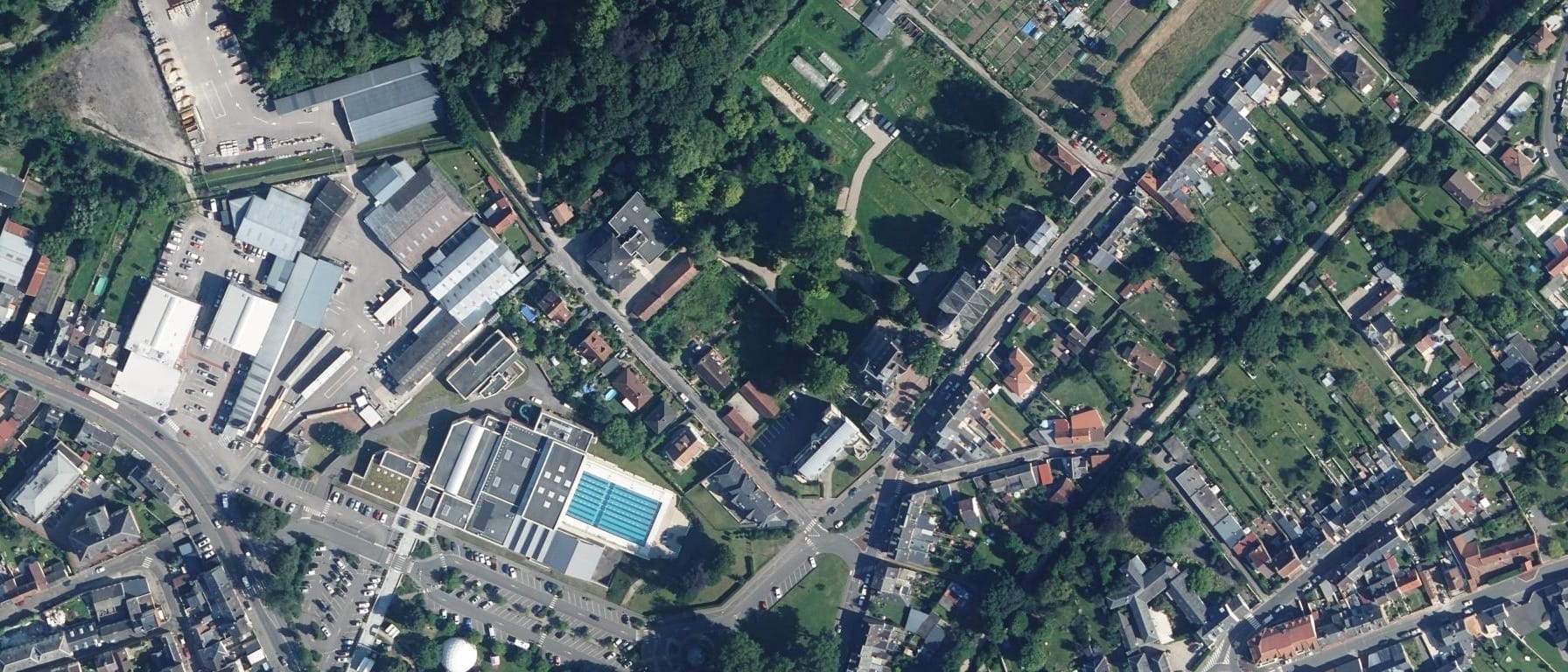 Vue aérienne de CFA agricole public des Hauts-de-France