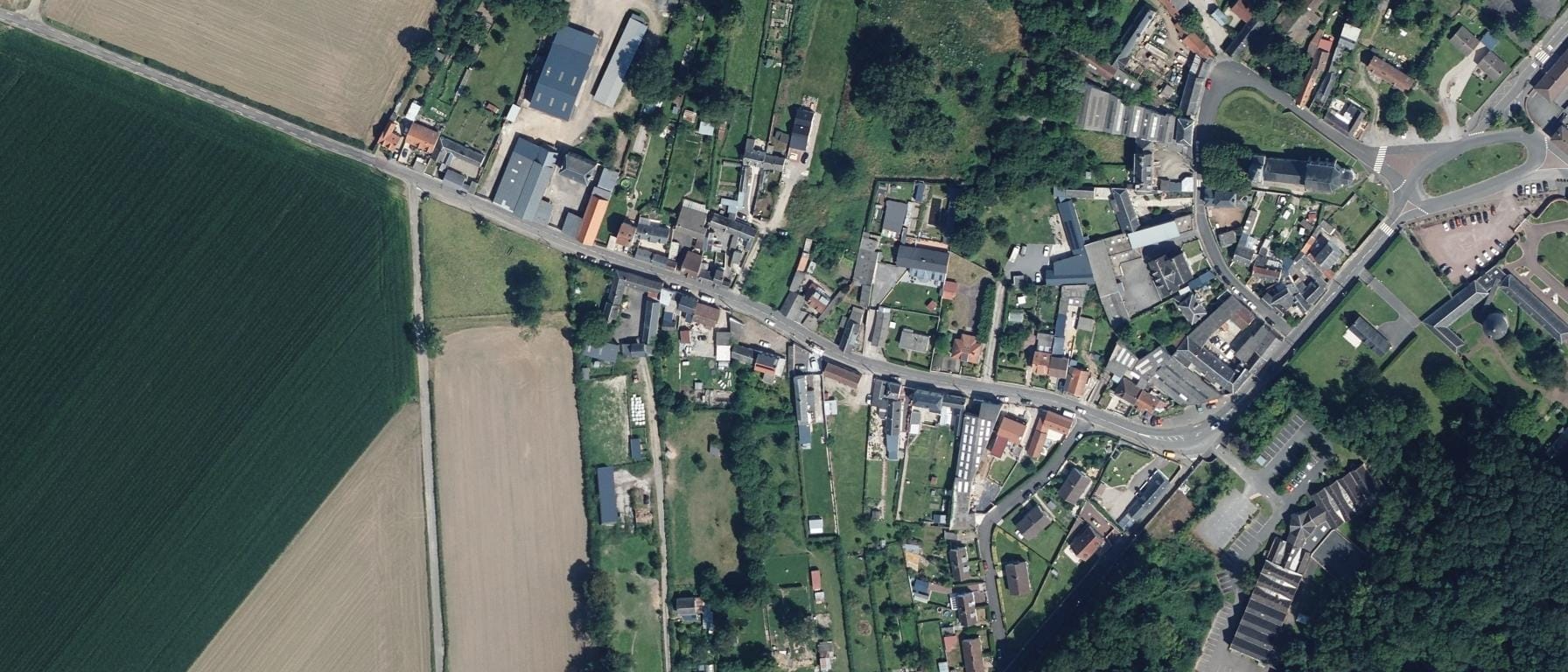 Vue aérienne de PROMEO CFAI Picardie - Site de Friville Escarbotin