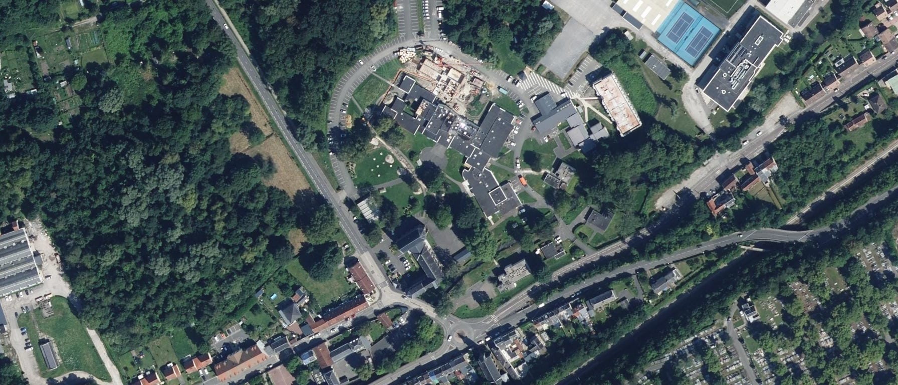 Vue aérienne de APRADIS - Site Amiens
