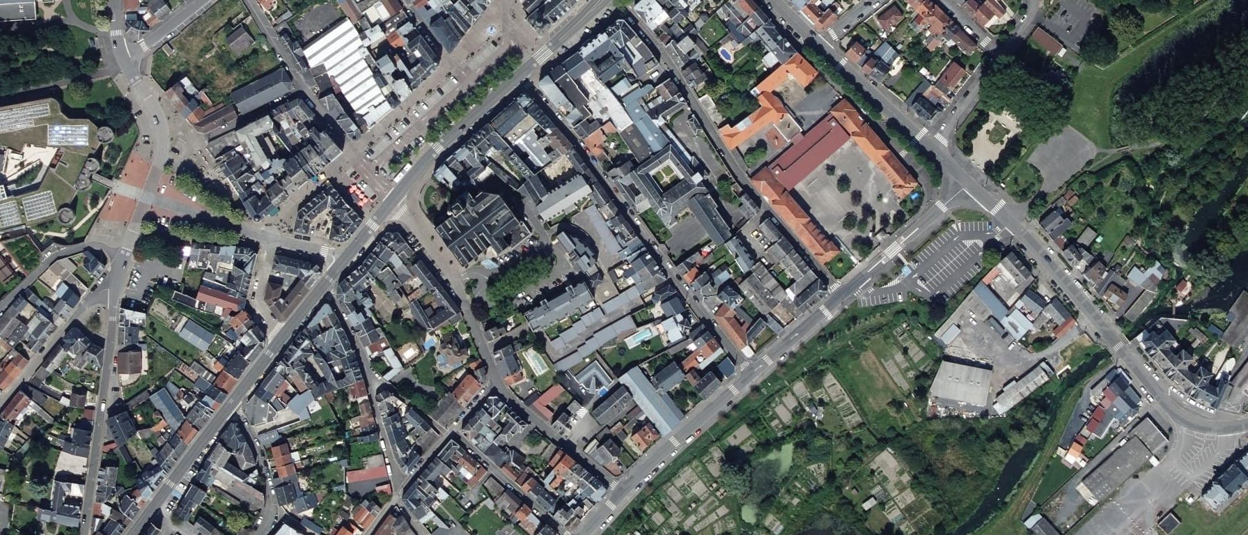 Vue aérienne de CFA Régional Hauts de France Jean Bosco - UFA Sacré coeur à Péronne