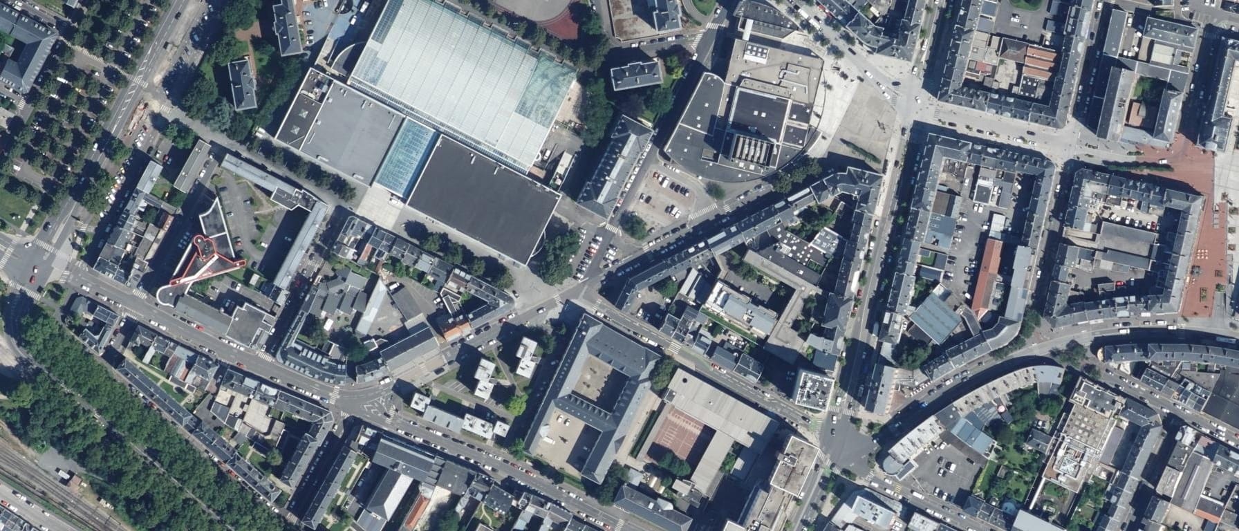Vue aérienne de CFA de l'ESSAS - Antenne Performeo Amiens
