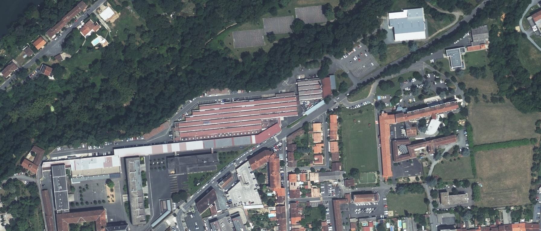 Vue aérienne de Lycée Louis Rascol