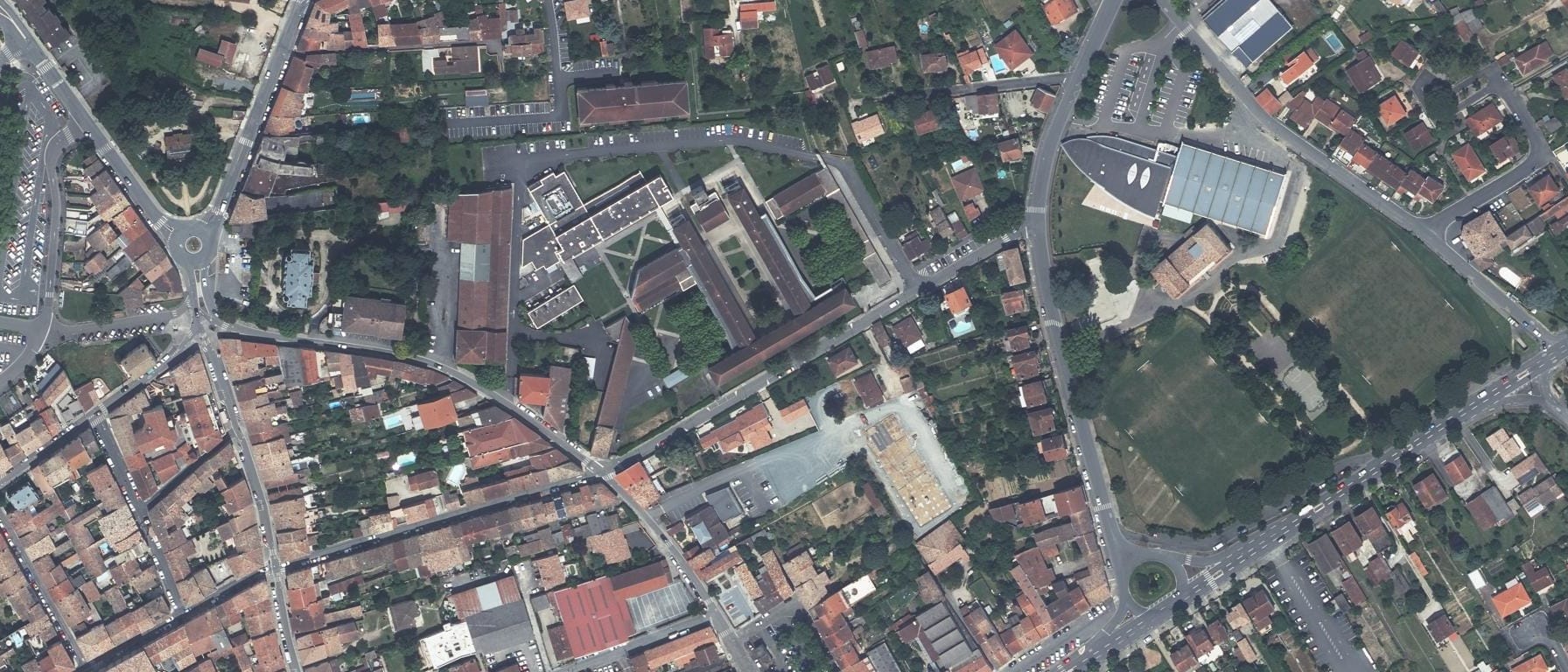 Vue aérienne de Lycée Victor Hugo