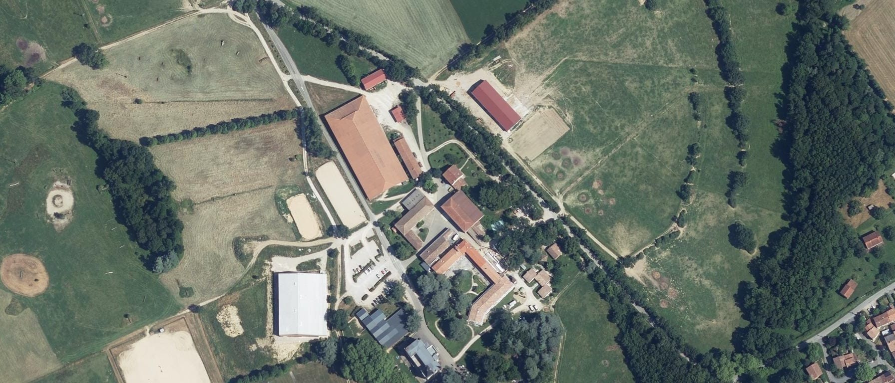 Vue aérienne de Lycée agricole privé de Touscayrats