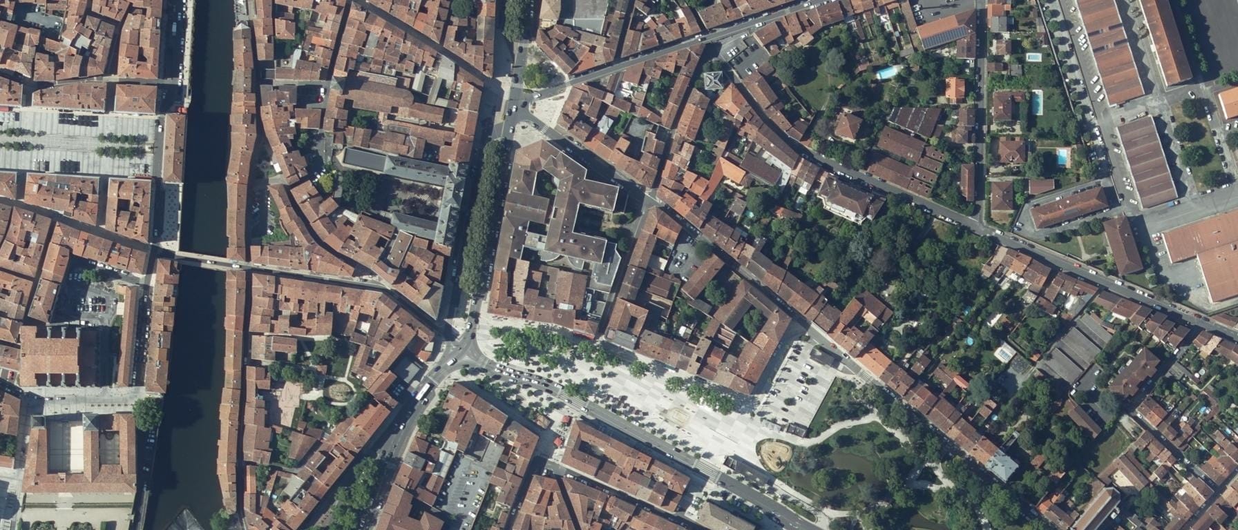 Vue aérienne de IFSI CHIC Castres Mazamet