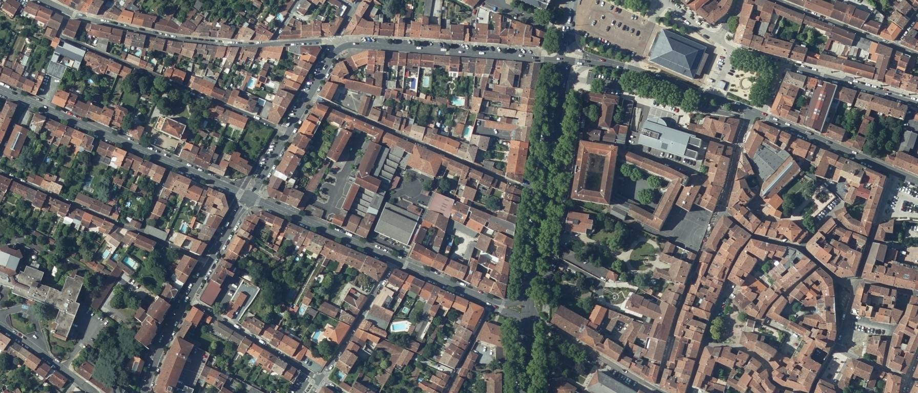 Vue aérienne de Lycée De La Salle Castres