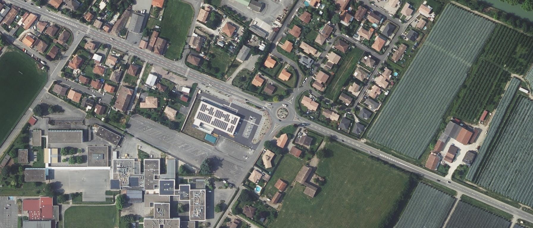 Vue aérienne de Lycée Jean De Prades - CFA Public Education Nationale
