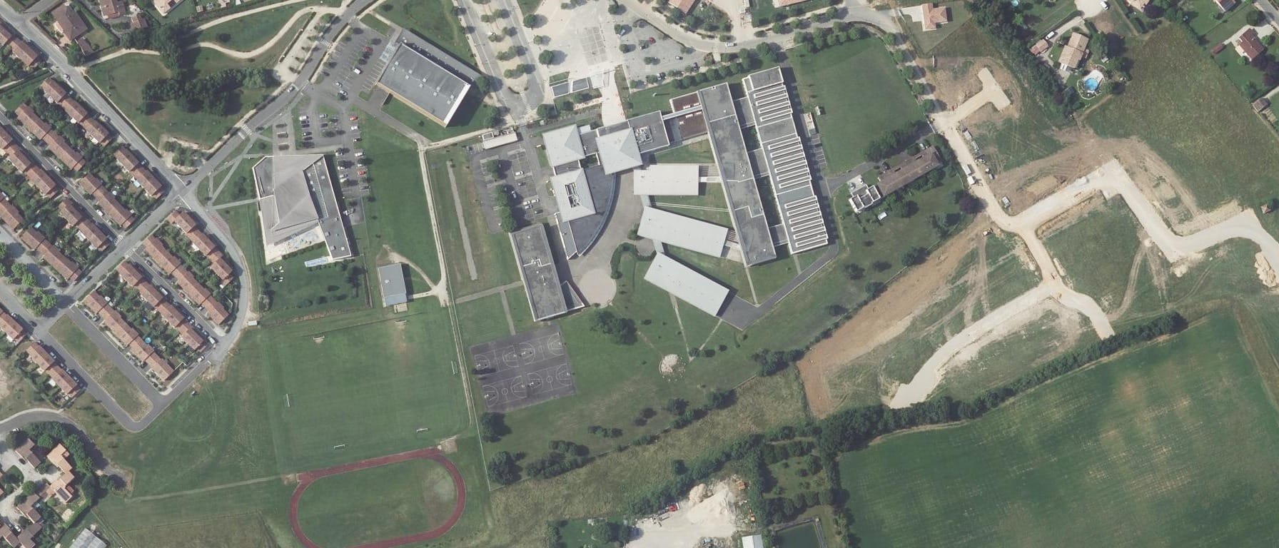 Vue aérienne de Lycée Claude Nougaro