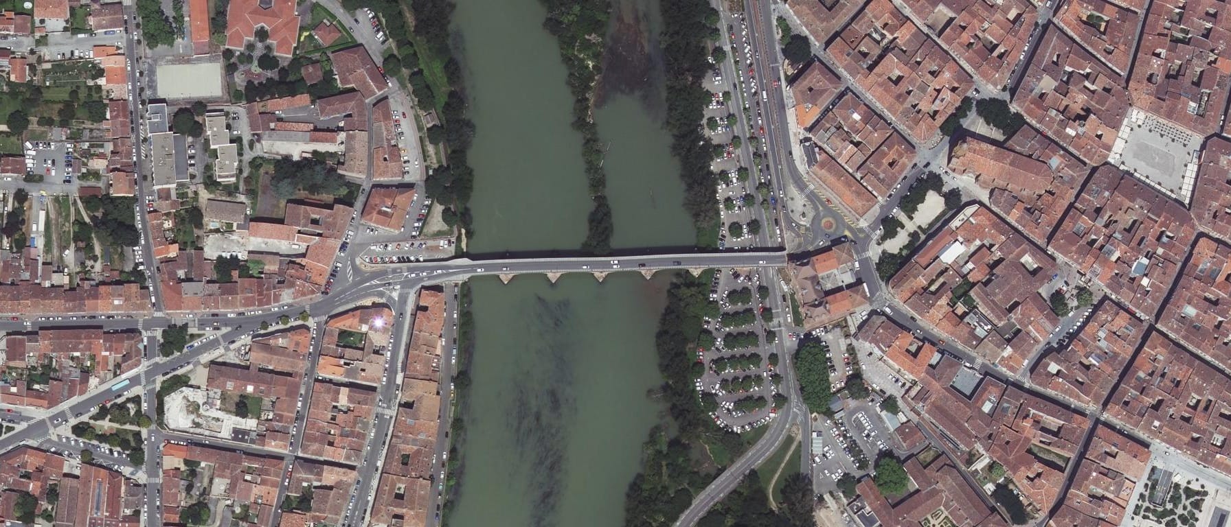 Vue aérienne de Site de formation d'apprentis AFTRAL Transport et Logistique MONTAUBAN