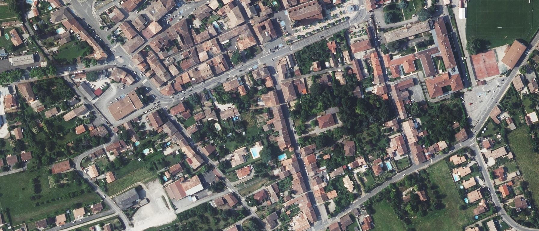 Vue aérienne de Lycée polyvalent Olympe de Gouges