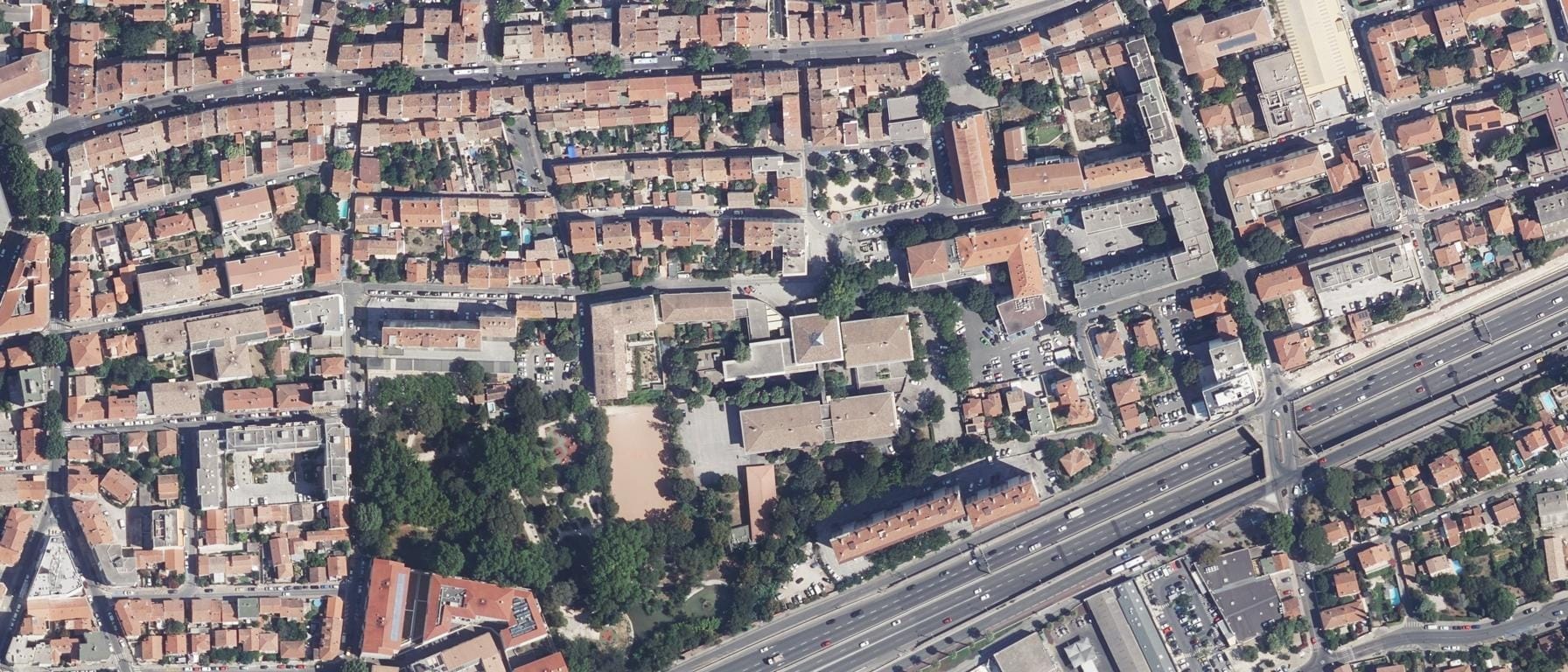 Vue aérienne de Lycée professionnel Parc Saint Jean