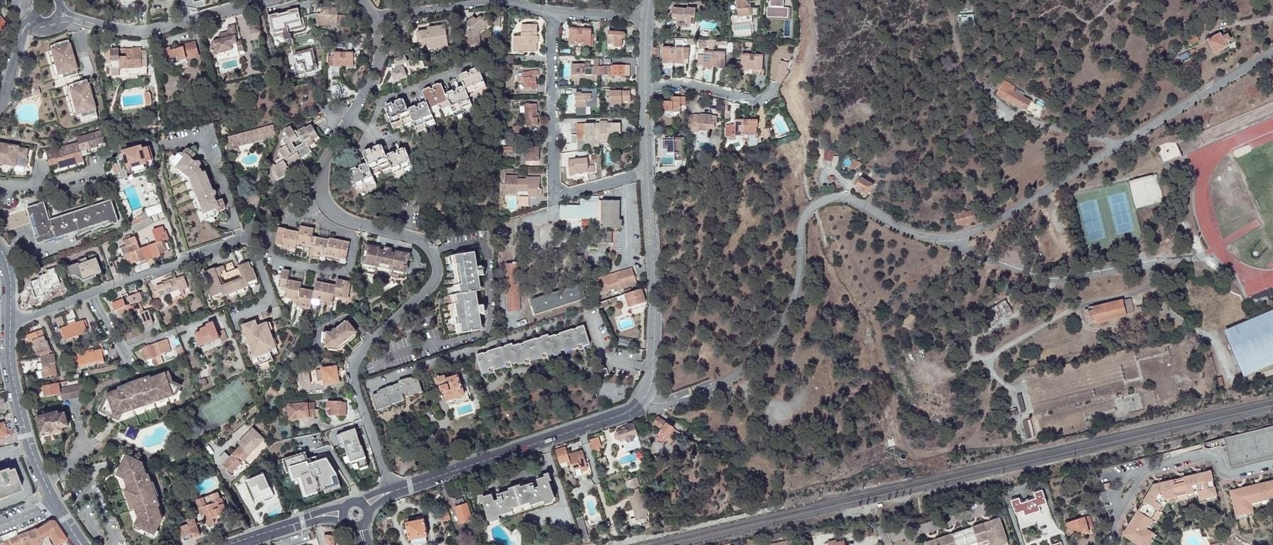 Vue aérienne de CREPS PACA - site de Boulouris