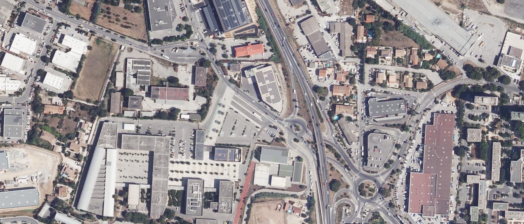 Vue aérienne de Lycée Paul Langevin