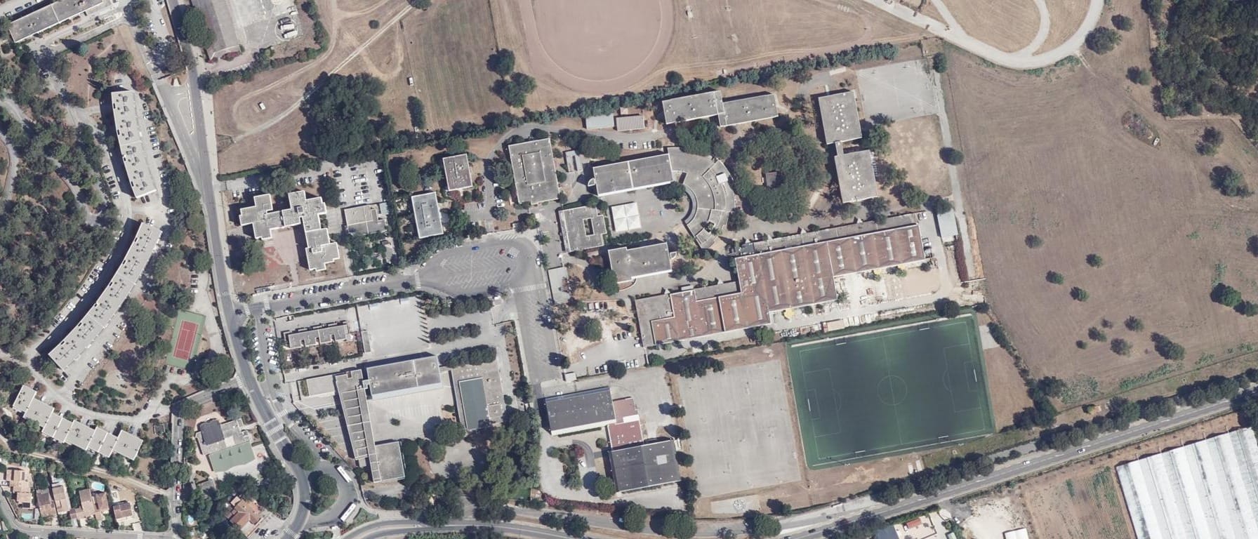 Vue aérienne de Lycée professionnel Golf-Hôtel