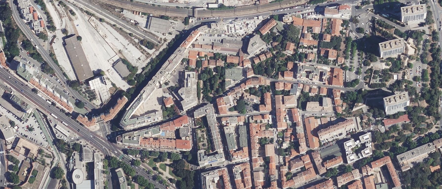 Vue aérienne de Lycée Marie France