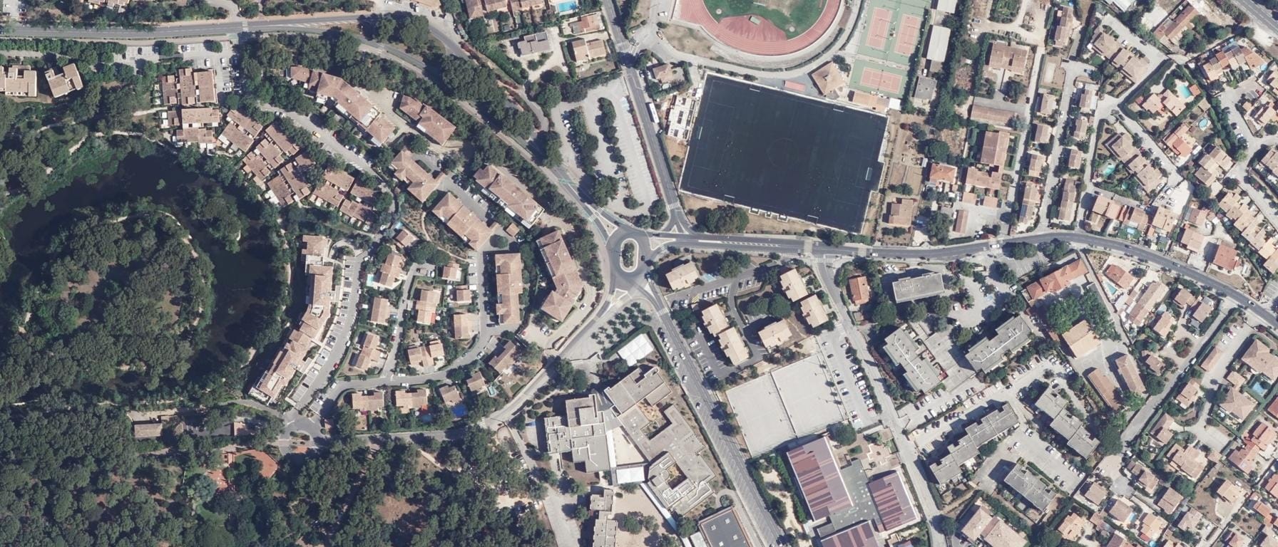 Vue aérienne de Lycée professionnel La Coudoulière