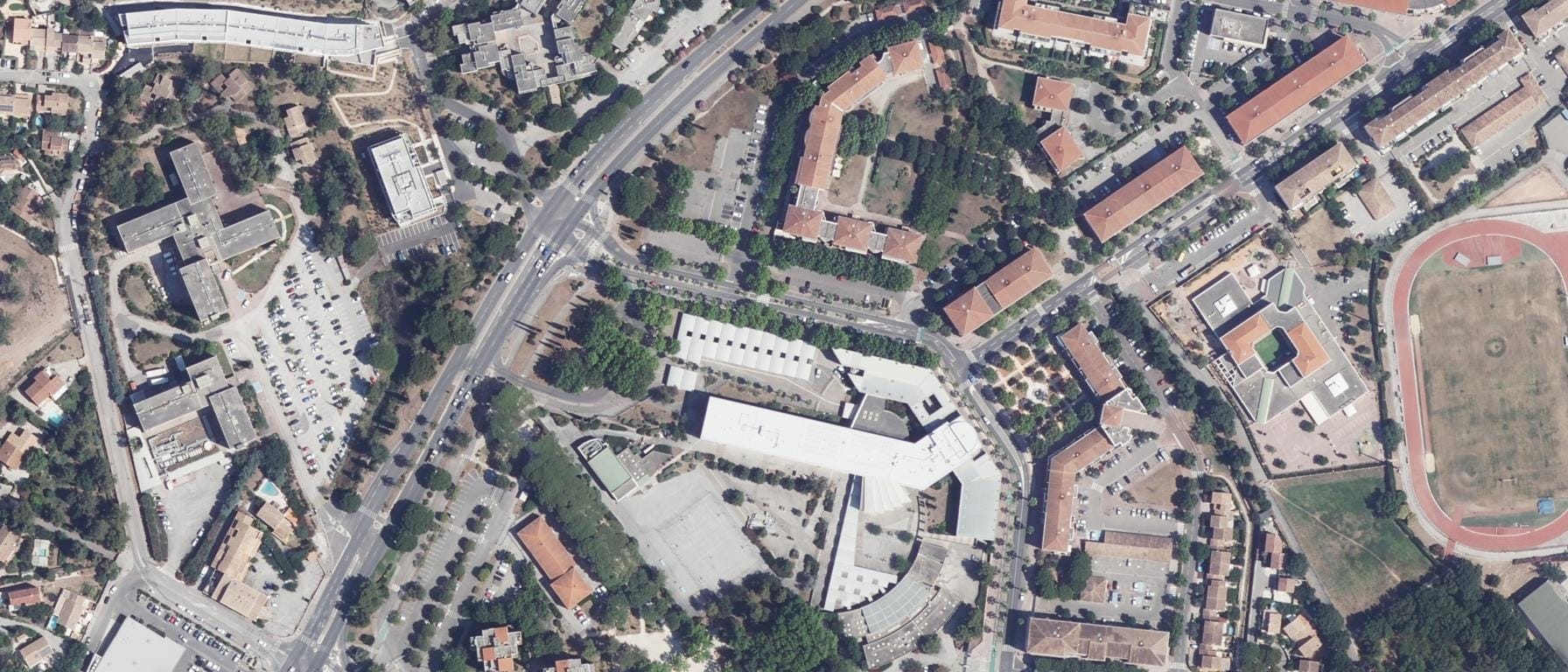 Vue aérienne de Lycée du Coudon