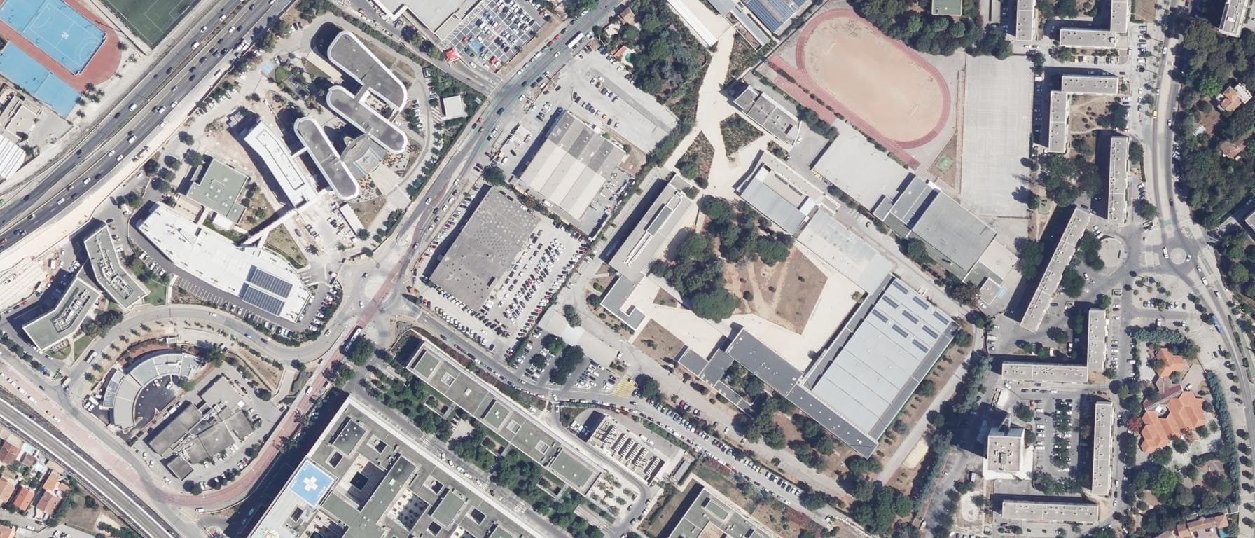 Vue aérienne de Lycée Rouvière