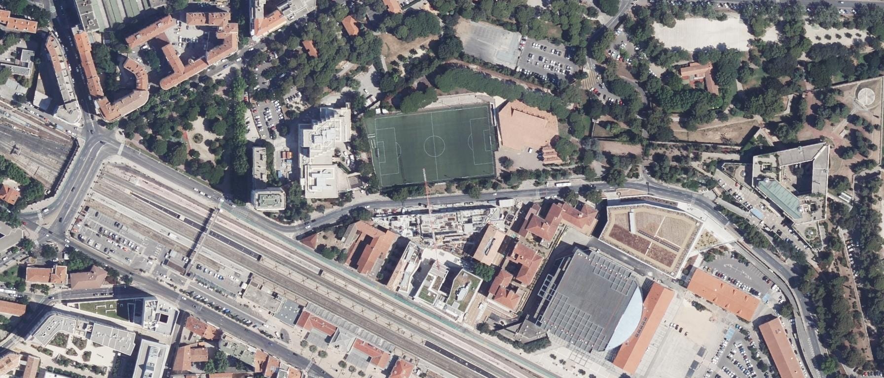 Vue aérienne de Institut de formation public Var prof de santé IF Toulon