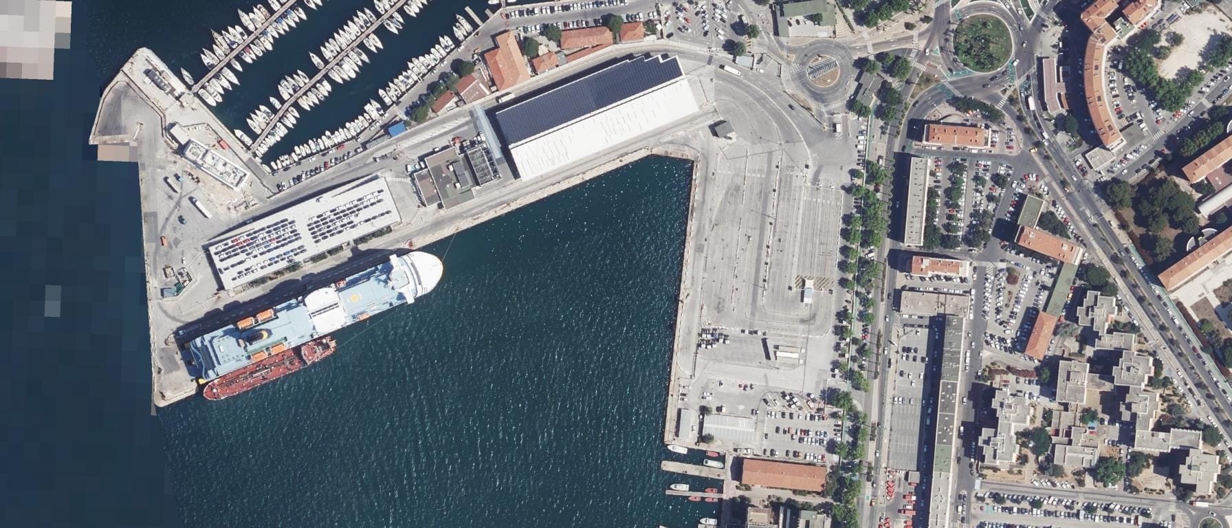 Vue aérienne de ESOL Toulon