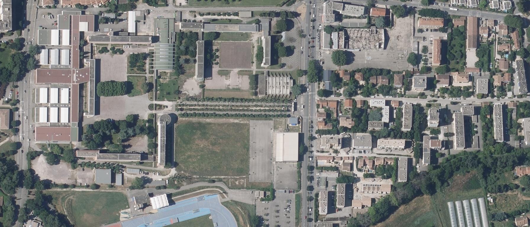 Vue aérienne de Lycée Philippe de Girard