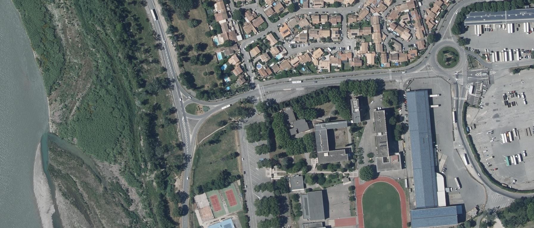 Vue aérienne de Lycée Ismael Dauphin
